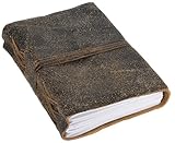  Buch Notizbuch Tagebuch DIN A6 Braun Leder