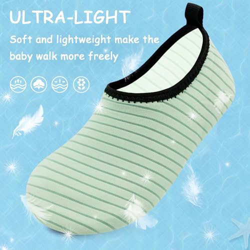 Image of ANLUKE Kids Boys Girls Water Shoes Barefoot Aqua Socks Fast Dry Beach Swim Outdoor Sports Shoes for Toddler