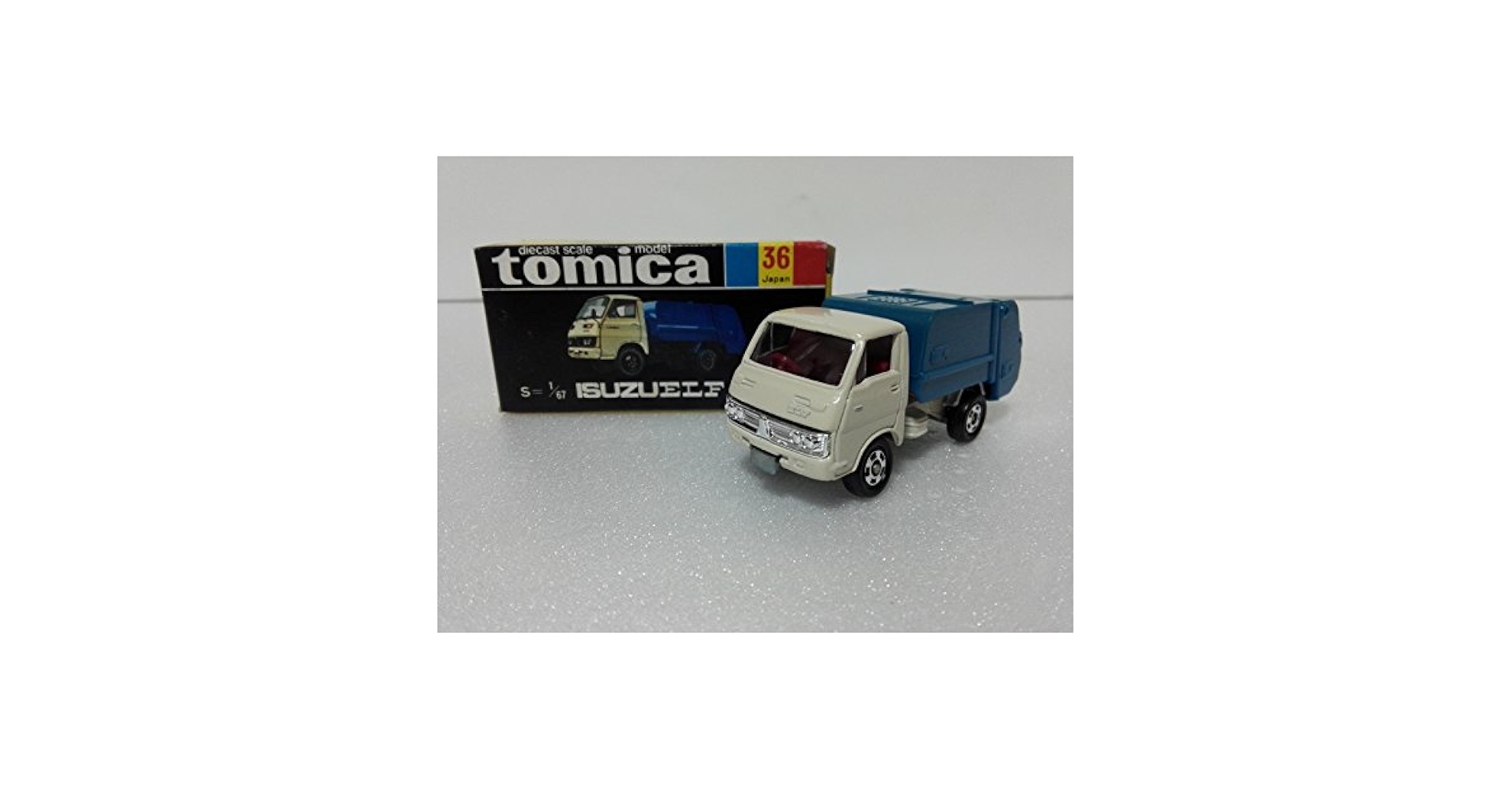 Amazon | 絶版トミカ 黒箱 №36 いすゞエルフ 清掃車 クレイジー