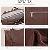 befen Echtleder Handtasche Damen Shopper Tasche, 14 Zoll Laptoptasche, Leder Tote Bag Aktentasche Lehrertasche mit Laptopfach, Mode Schultertaschen für Business Büro Schule, Kaffee #4