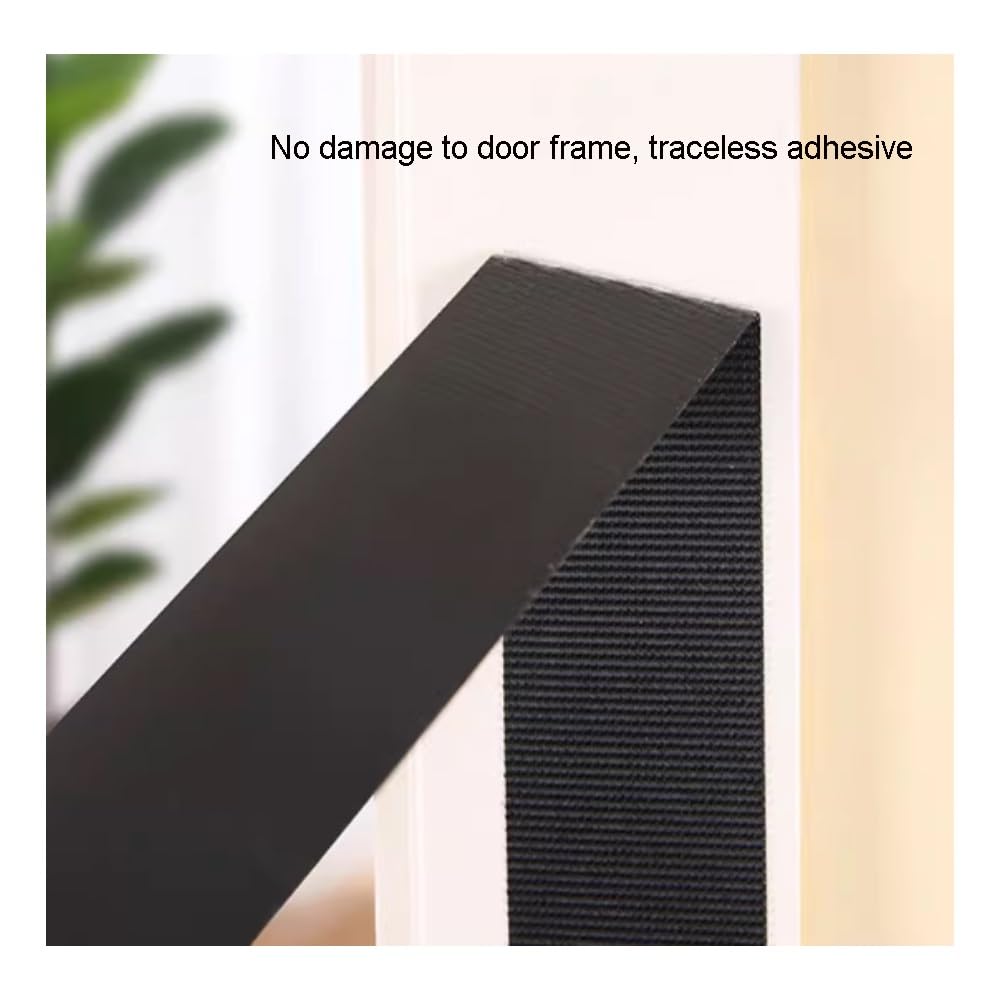 Tenda isolante termica in tessuto Oxford, copertura per porta d'ingresso, chiusura magnetica, tenda per porta francese (grigio, 80 x 205 cm)