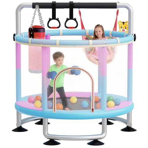 5-in-1 Toddler Trampoline with Safety Net