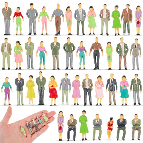 Scala 1:50: la scala delle figurine in miniatura è 1:50 e le persone in piedi sono circa 1,38 pollici più alte; Nella stessa proporzione gli uomini sono leggermente più alti delle donne, gli adulti più dei bambini; Inoltre, sono piccoli e delicati, alti, bassi, grassi e magri, ideali per il tuo apprezzamento e il fai-da-te