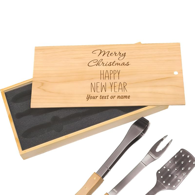 Set para Parrilla con Grabado Personalizado en Acero Inoxidable miniatura 1