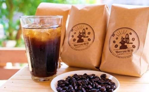 コーヒー 自家焙煎 Morrow珈琲 深煎り アイスコーヒー 珈琲豆 200g×3袋:粉