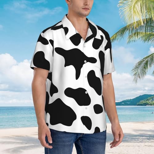 Chemise hawaïenne boutons et manches courtes motif vache - 3