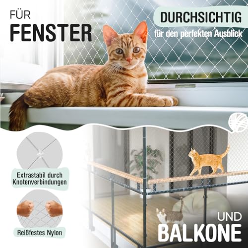 Balkon Katzennetz Samtpfote für Balkon und Fenster