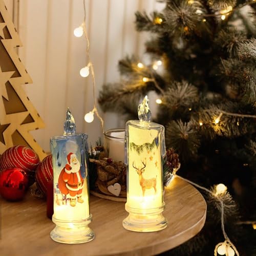 Velas LED de Navidad elegantes para decoración sofisticada de centros de mesa y cenas 7
