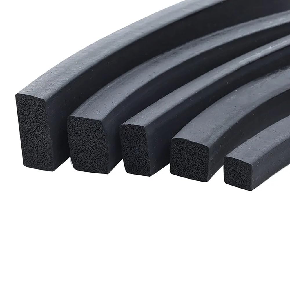 EPDM Rubber Foam Strip 10M Square Gasket Sealing Strip Black