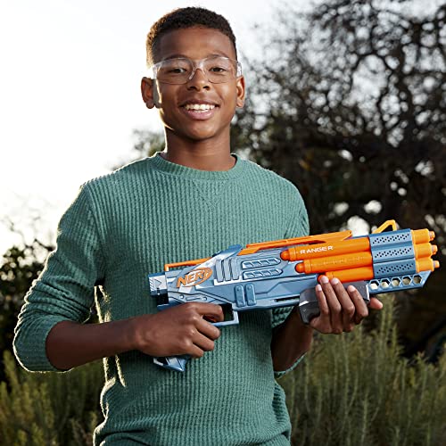 NERF Elite 2.0 Ranger PD-5 Blaster, mit 5 Läufen, 10 Elite Darts, einfache Handhabung, Dart-Aufbewahrung, Pump-Action