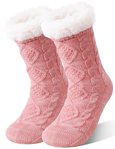 EBMORE Fuzzy Cozy Winter Slipper Socks
