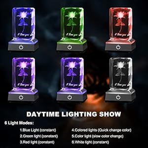 3D Rose Crystal Birthday Gifts for Girlfriend, Valentines Day Anniversary Mothers Day Thanksgiving Christmas Gifts for Her Wife Mom Couple, Presents for Woman 3D Rose Crystal Birthday Gifts for Girlfriend Valentines Day Anniversary Mothers Day Thanksgiving Christmas Gifts for Her Wife Mom Couple Presents for Woman