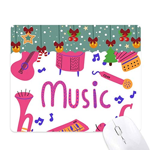 Tapis de souris guitare tapis de bureau caoutchouc motif musique