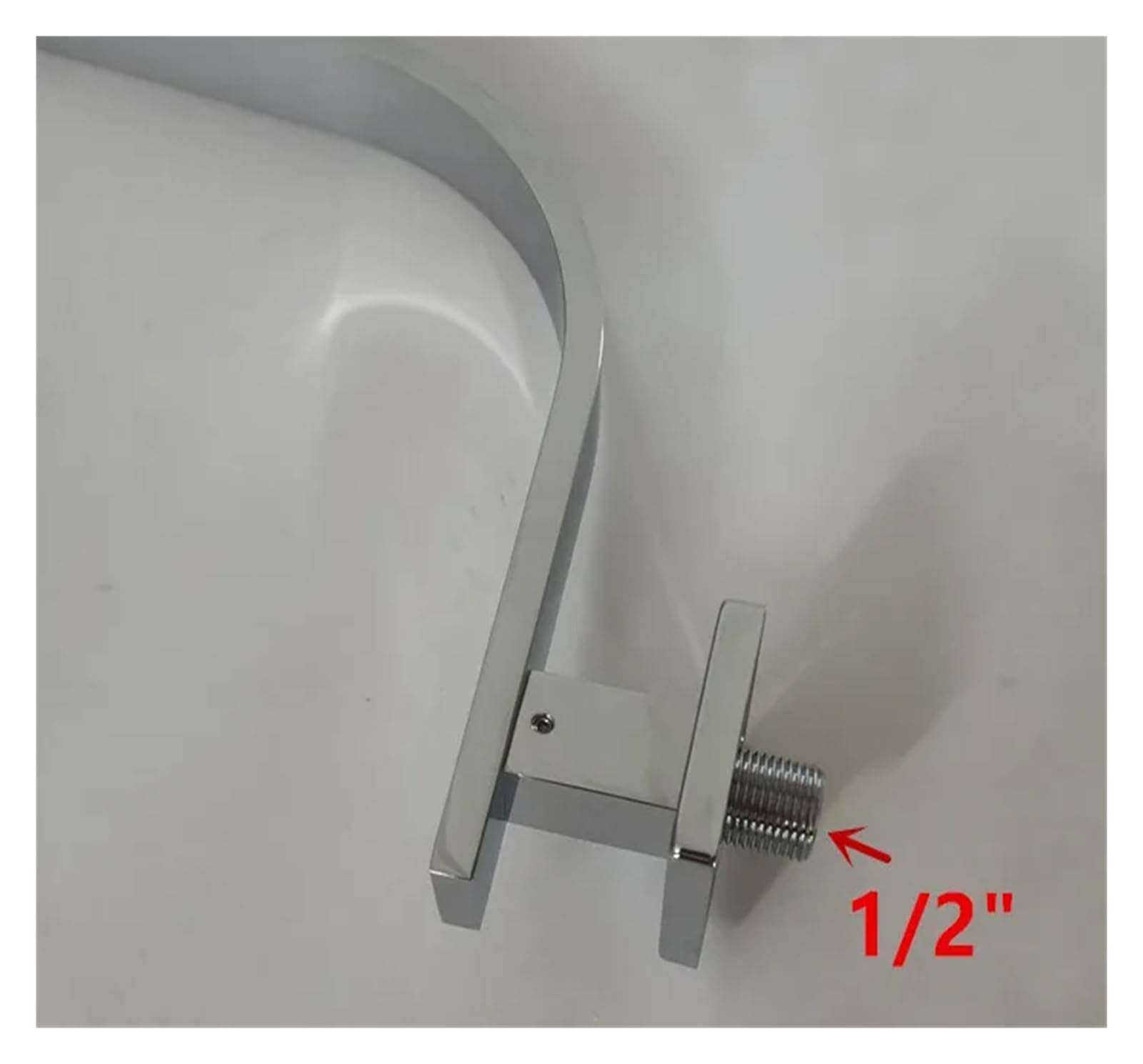 Cabezal de Ducha de Pared con Brazo de Ducha y Grifo para Fregadero de Cocina, de latón Cromado y Cuadrado