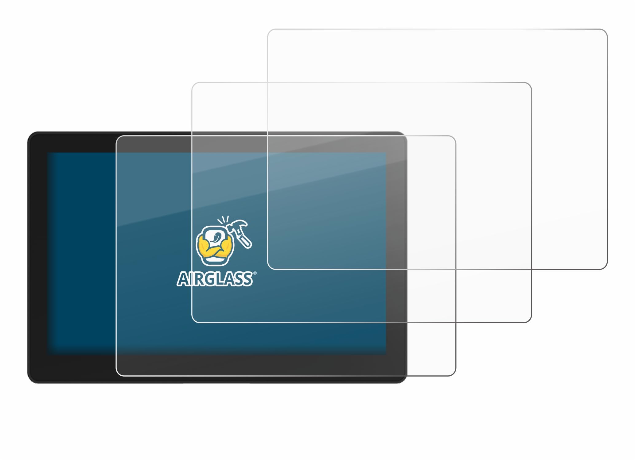 brotect Pellicola Protettiva Vetro per VECTOR AGR HD408 Display Terminal Protezione Schermo (3 Pezzi) [Durezza Estrema 9H, Chiaro]