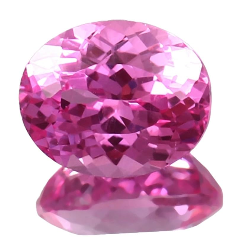 Saphir rose naturel ovale 9x7mm pierre gemme lâche fabrication bijoux DIY