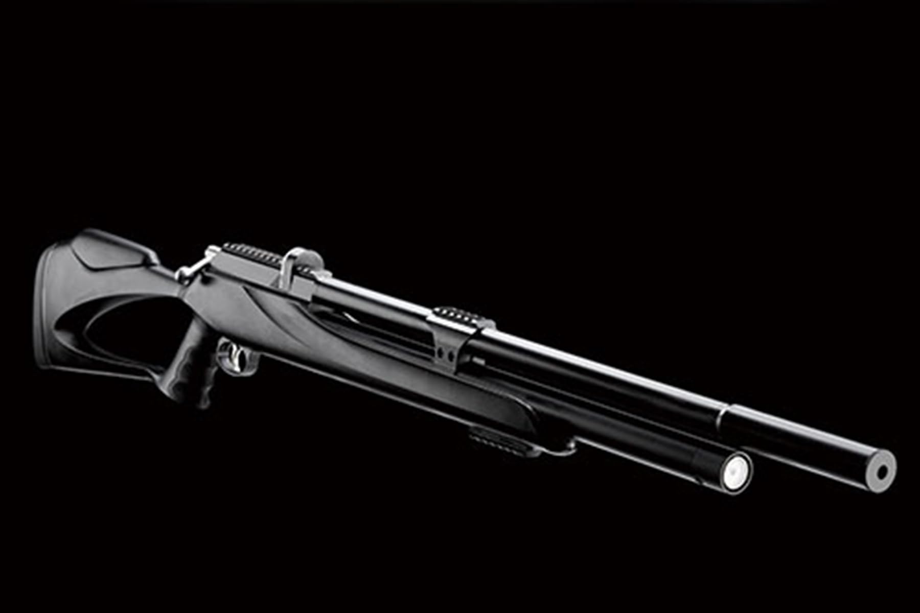 Lancer Tactial x SnowPeak M25S PCP 5.5mm .22 Caliber Air Gun - (Black) Up to 1000 fps