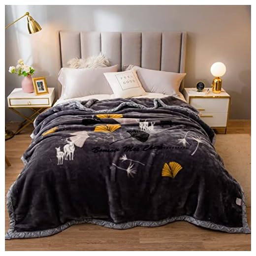 9 Lbs Heavy Winter Fleece Plush Blanket King Size Korean Mink Blanket Silky Soft and Warm 2 Ply Reversible Raschel Bed Blanket 79"X91" Brown 200x230cm4kg (Brown 180x220cm3kg)
