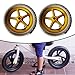 Yiju 1 Pair Balance Bike Replacement Wheels Lightweight Shock Absorption Maintenance Bike Wheels Cycling Nonslip Non Inflatable, Yellow