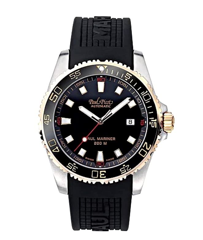 cinturino in gomma PAUL PICOT OROLOGIO UOMO PAUL MARINE 3 4352SRG-CN/C