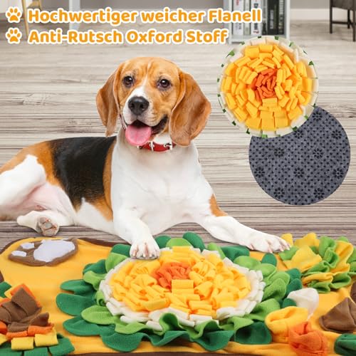 Schnüffelmatte für Hunde für große mittelgroße und kleine Hunde Haustier-Futtersuchmatte für Geruchstraining schnüffelteppich Hund