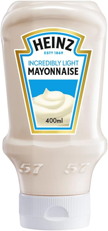 Heinz Incredibly Light Mayonnaise Top Down Squeezy Bottle 400ml