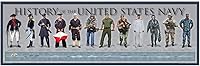Vista 1 de Póster de Historia de la Marina de los Estados Unidos - 11 3/4 "Por 36" Timeline Print