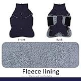 SilverChry wasserdichte Warme Hundejacke, Hundemantel Mit Geschirr Reflektierend, Hundemantel Wasserdicht Warm, Hundemantel Fleece Grosse Hunde Für Kaltes Wetter Für Hund Indoor & Outdoor Camping(M)