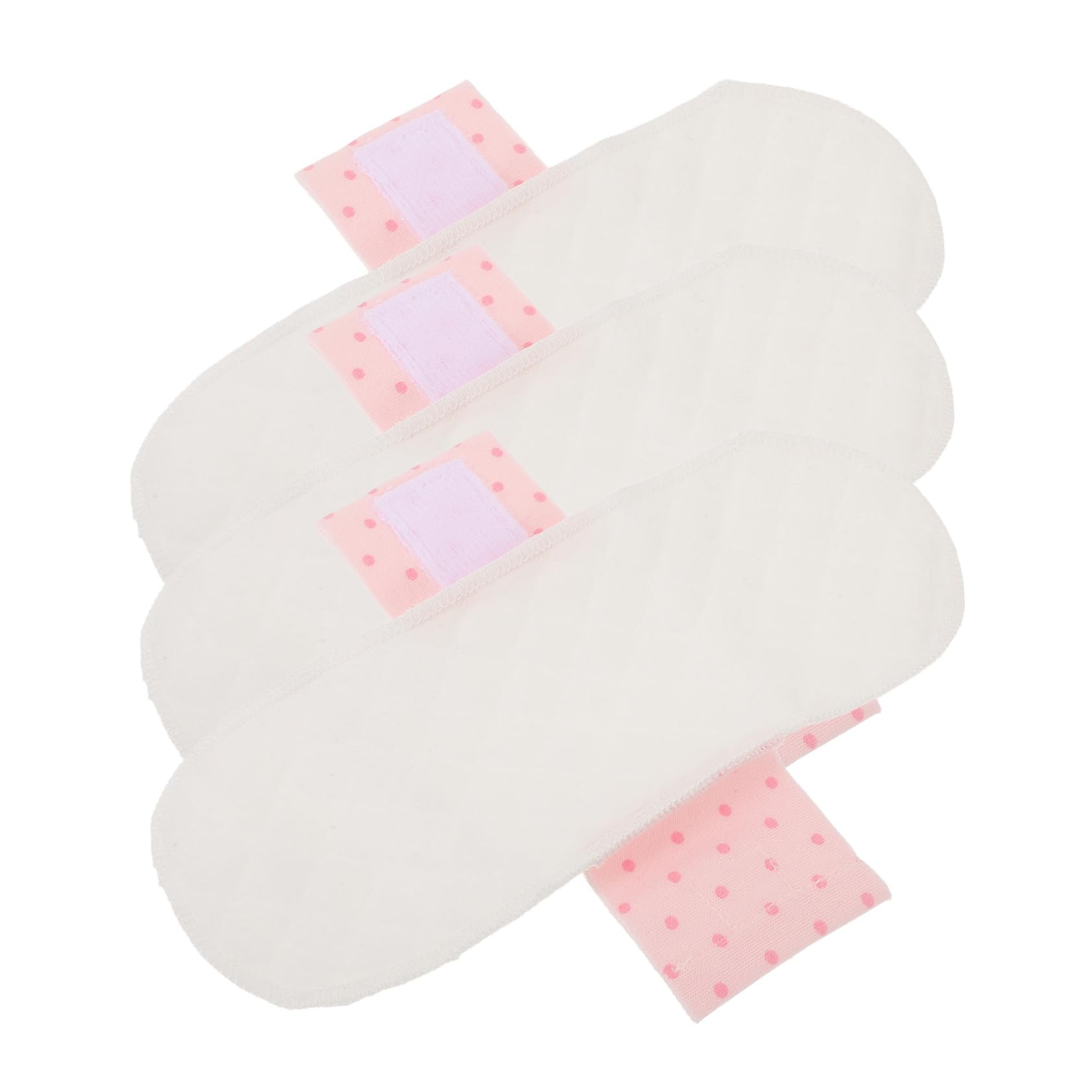 FRCOLOR 12 compresas sanitarias de tela, compresas menstruales lavables, compresas sanitarias para mujeres, compresas sanitarias reutilizables, plantillas lavables, para mujeres menstruales