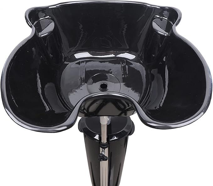 Hair Washing Sink, Portable Height Adjustable Salon Deep Shampoo Basin Sink Hair Washing Bowl with Drain Hose for Home Barber Shop Beauty Salon Spa Equipment 2