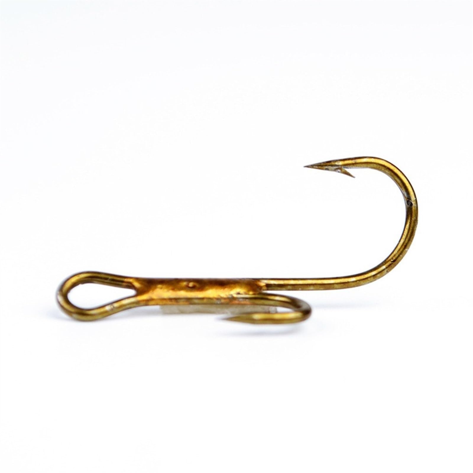 Hameçons Doubles Barbelés Dorés – Lot De 20, Acier Haute Teneur En Carbone – Pour Brochet, Saumon, Truite, Perche, Sandre