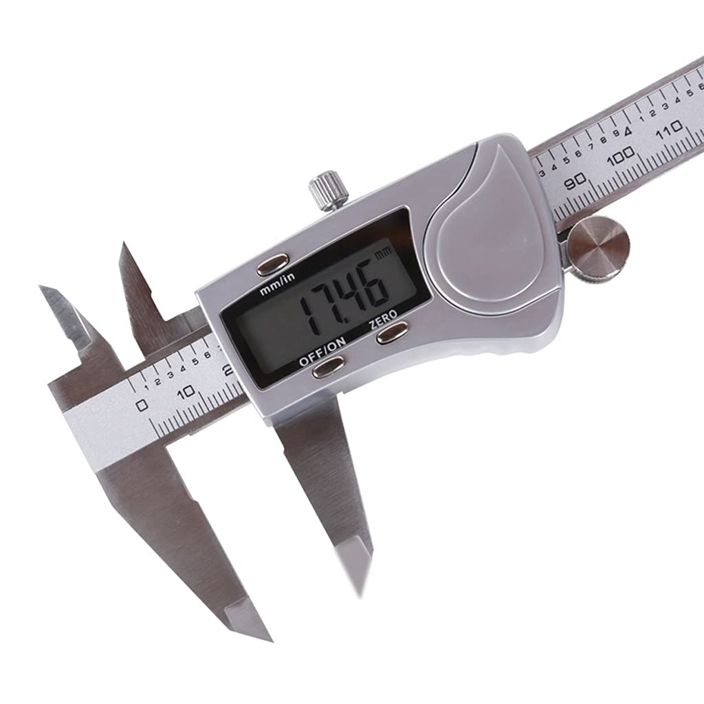 Precyzyjna suwmiarka cyfrowa ze stali nierdzewnej, 6 cali 150 cm, narzędzia pomiarowe LCD