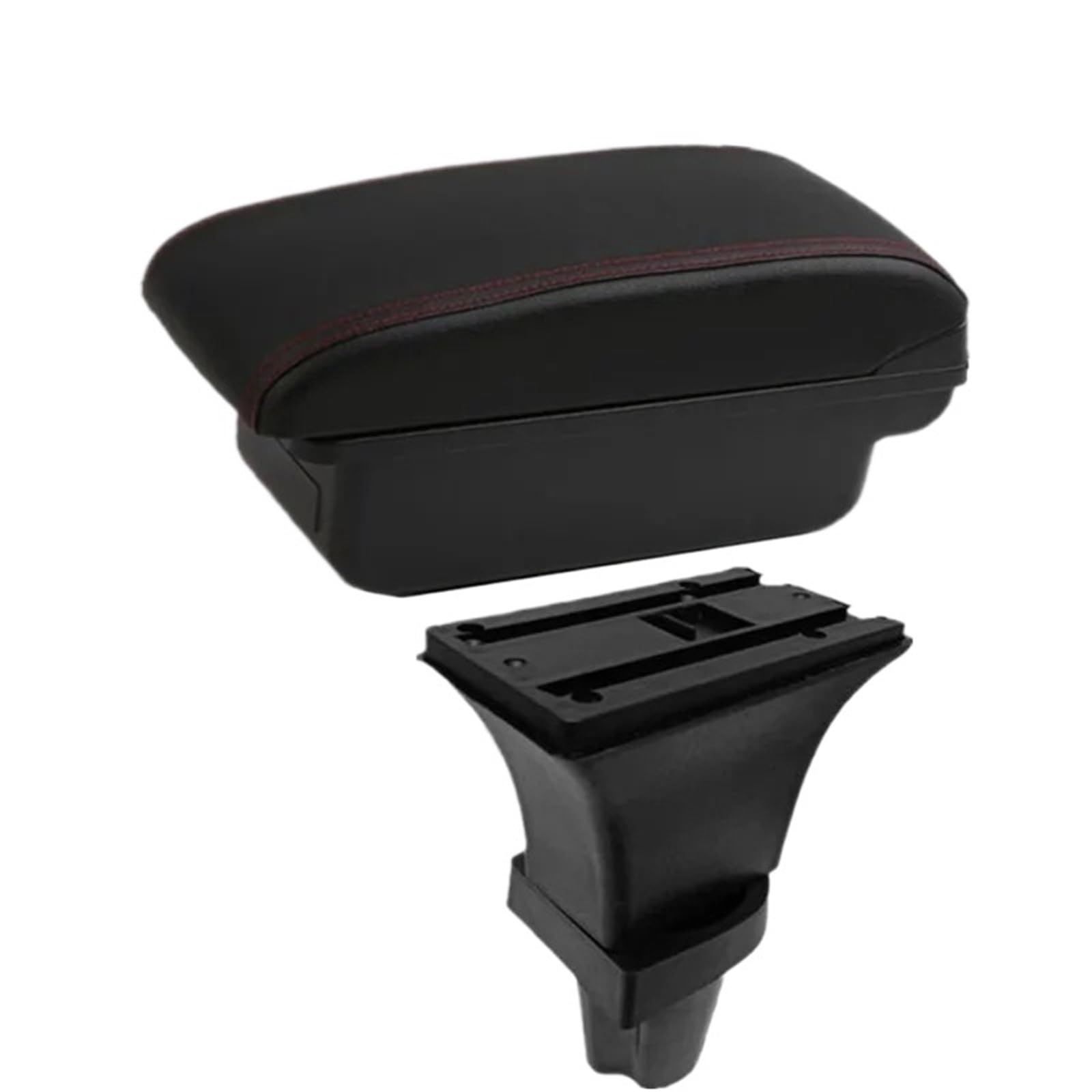 NOKRGQW Car Armrest Box For Kia Picanto Morning Car Armrest Box Central Storage Interior Dedicated Retrofit Accessories(A1 red line No USB)