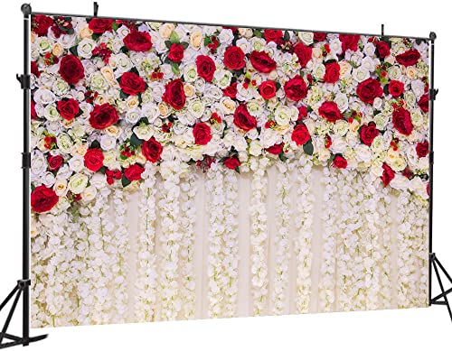 Fondo Fotográfico Pared Rosas Rojas 2.1x1.5 m miniatura 4