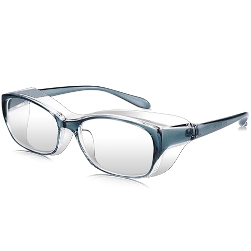 Dollger Safety Glasses With Progressive Reading Lens and Blue Light Eye Protection Safety Goggles