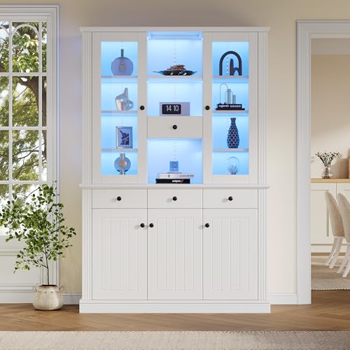 Vitrina de 119,5 x 40 x 180 cm, vitrina con 4...