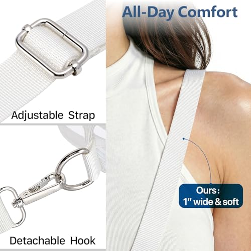 Image of PACKISM Clear Bag for Stadium Events - Clear Purses for Women Transparent Crossbody Messenger Bag for Concerts Game Day