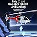 DrivesX C138 Rc Helicopter for Adults, RC ERA C138 1/30 Scale Bell 206 2.4G 6CH No Aileron Helicopter with Altitude Hold and Optical Flow Positioning (Red Black White/4 Battery)