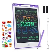 Coolzon Colourful LCD Writing Tablet Kids, Erasable Writing Tablet with Lock Function Kids Drawing Pad for Painting Drawing and Memo Lists,Free Animal Cartoon Stickers