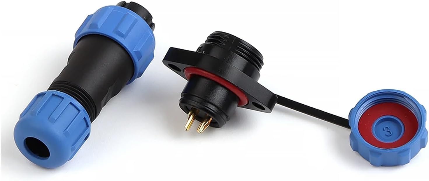 SP13 IP68 Aviation Waterproof Connector Male and Female Welding Type 2/3/4/5/6/7/9 pin Cable Connection(SP13-4F)
