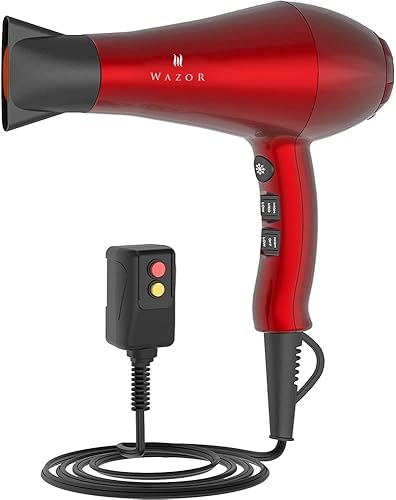 Miniatura 8 de Secador de pelo MHD turmalina titanio ligero con 2posiciones de velocidad y 3temperaturas color rojo