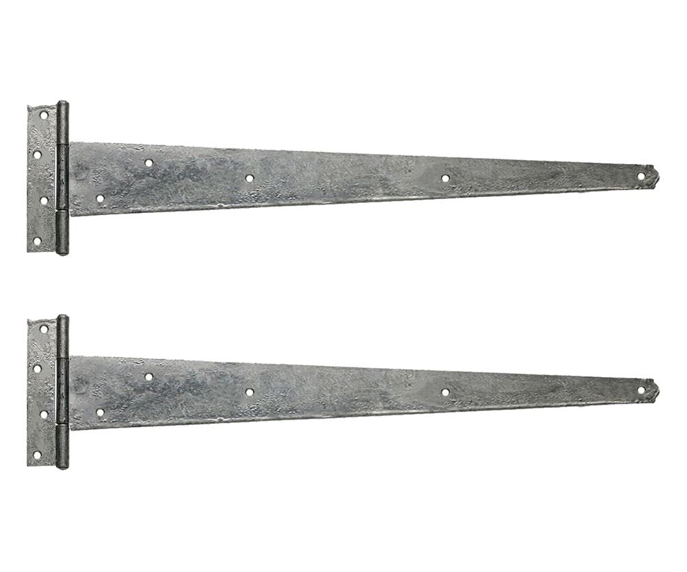 Perry 600Mm 24" Medium Duty Tee Hinges, Galvanised, Including Fixings