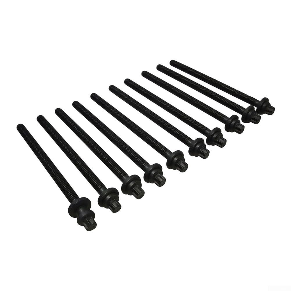 10 Pernos Cabeza Cilindro M10 Acero Negro Cruze