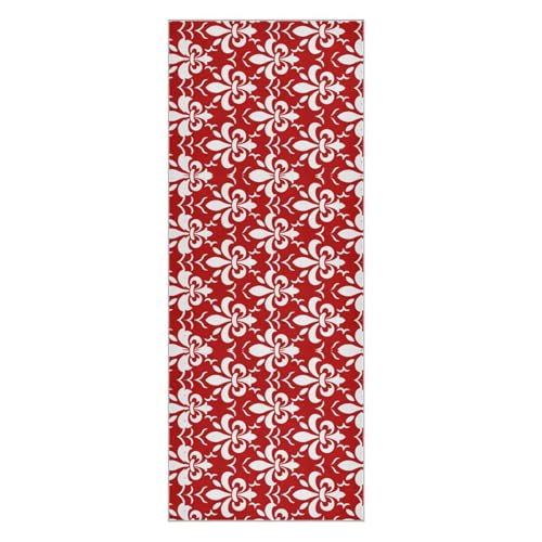 Hezely Non-Slip Hot Yoga Towel - Mat-Sized, Super-Absorbent Microfiber Sweat Towel for Gym, Bikram, Pilates and Yoga Mats,Mardi Gras