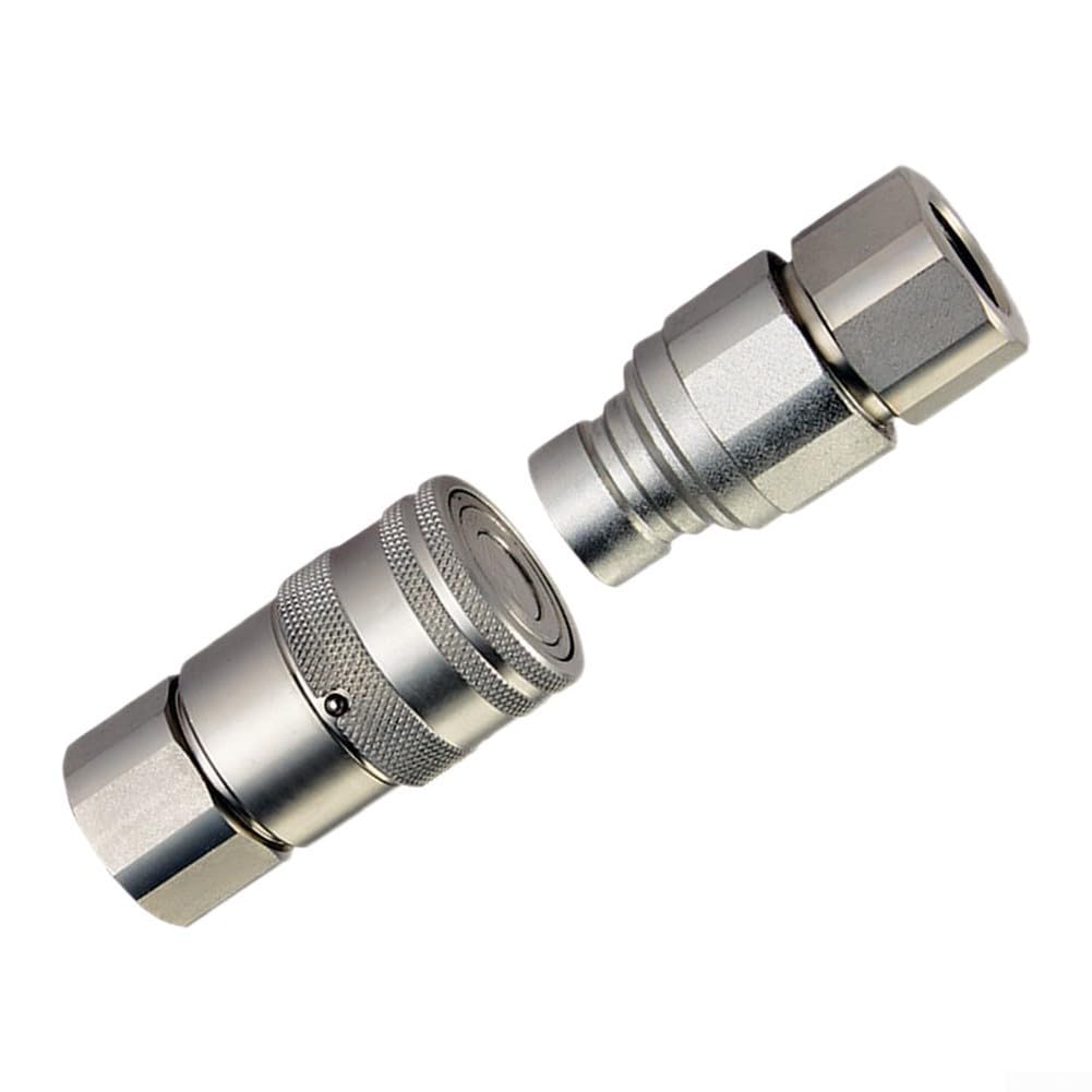 Raccordo Idraulico Faccia Piana 3/8 NPT Ottone Nickelato(C)