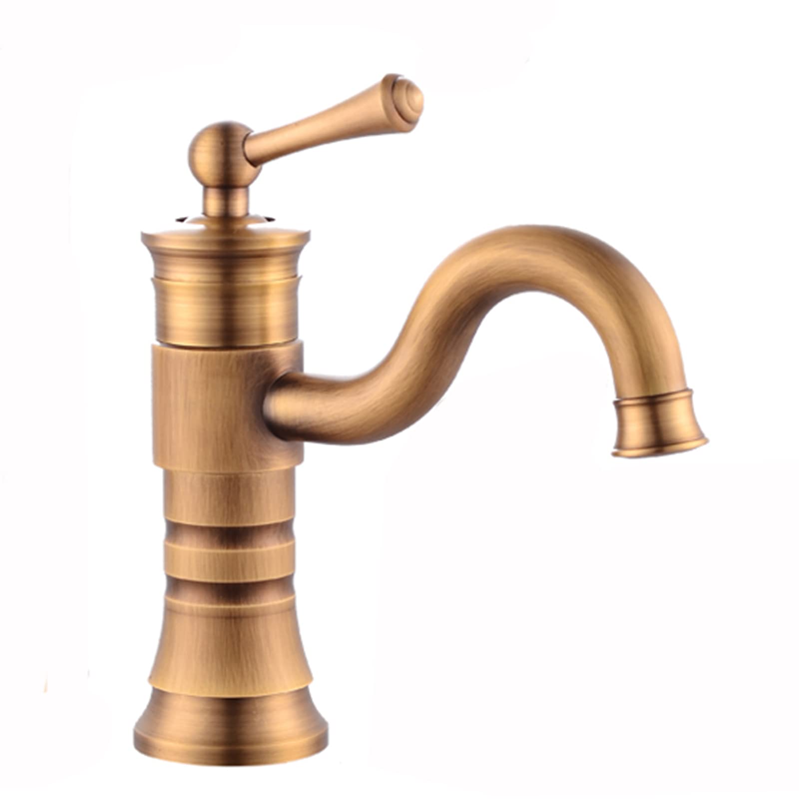 Robinet de salle de bain antique pivotant pour nettoyer facilement votre lavabo