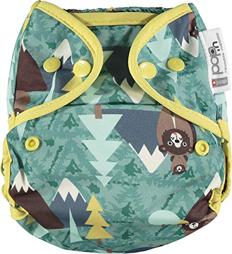 Close Pop in Funda para pañales reutilizable con cierre de corchetes, colección Bear desde nacimiento hasta dejar pañal