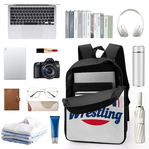 Wrestling Classic 17 Inch Backpack Travel Daypack Casual Shoulder Bag with Adjustable Strap for Men Women3