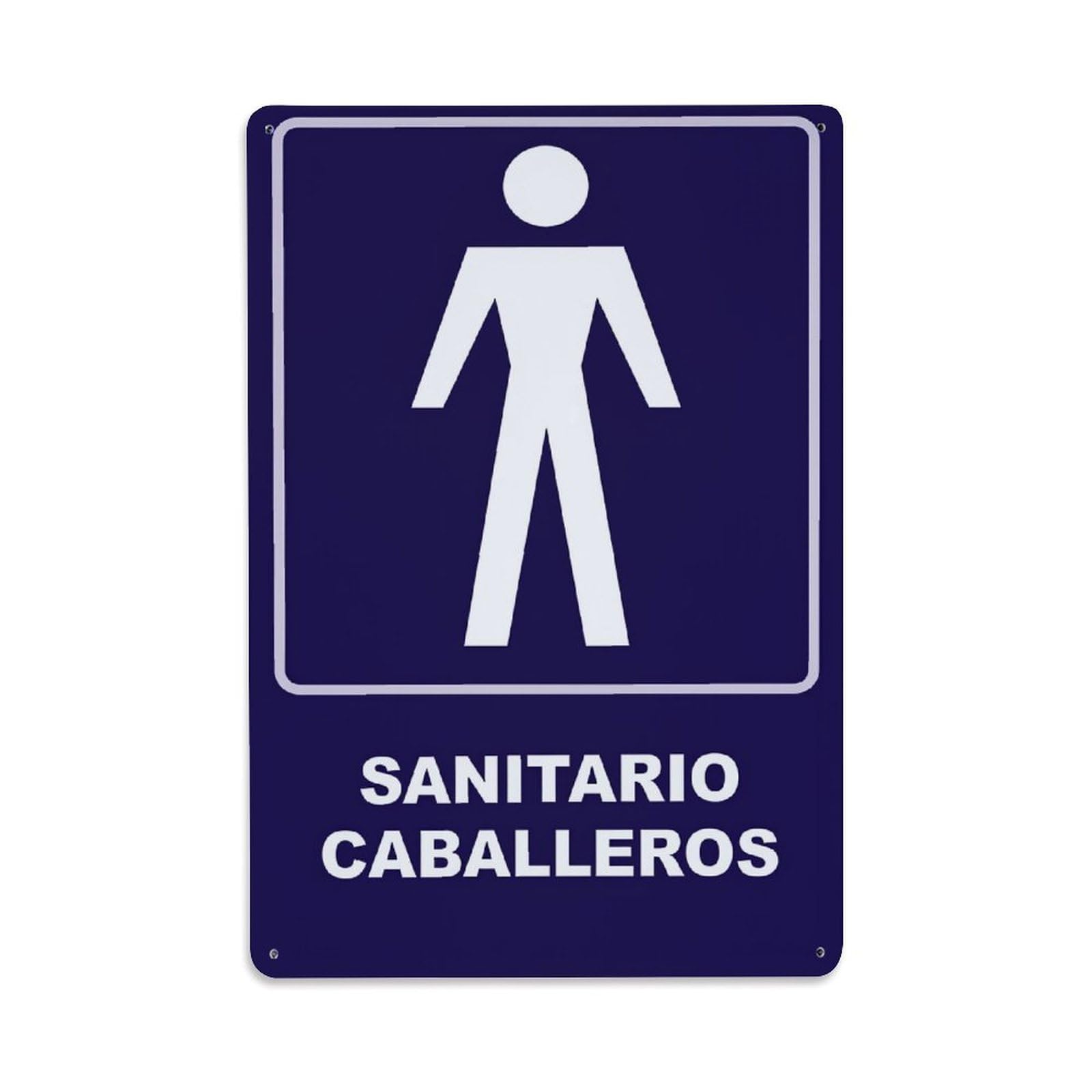 Enderetf Vintage Gentlemen's Restroom Sign Pattern Tin Sign Metal Poster, Home Bar Garage Man Cave Cafe Indoor & Outdoor Wall Decoration 8X12inches
