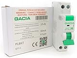 FI/LS-Schalter Leitungsschutzschalter/Fi-Schalter RCBO B16 1P 30mA Typ A GACIA